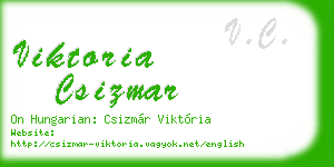 viktoria csizmar business card